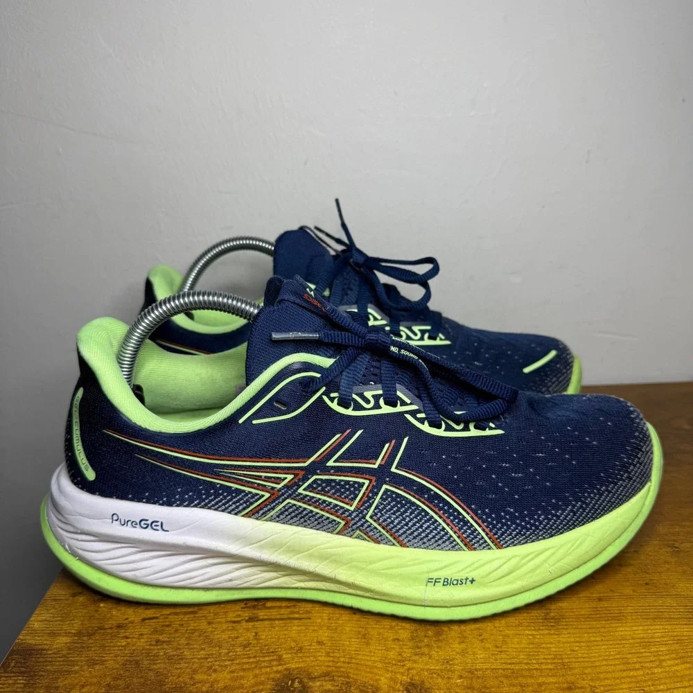 ASICS Gel-Cumulus 25 Running Shoes Mens Size 9 Blue Green 1011B943